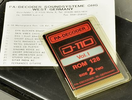 Roland-PA-Decoder D-110 Vol 1 ROM 128